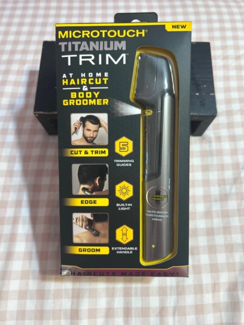 NWT Microtouch Titanium Trim DIY Hair Body Groomer Light Extendable Cordless